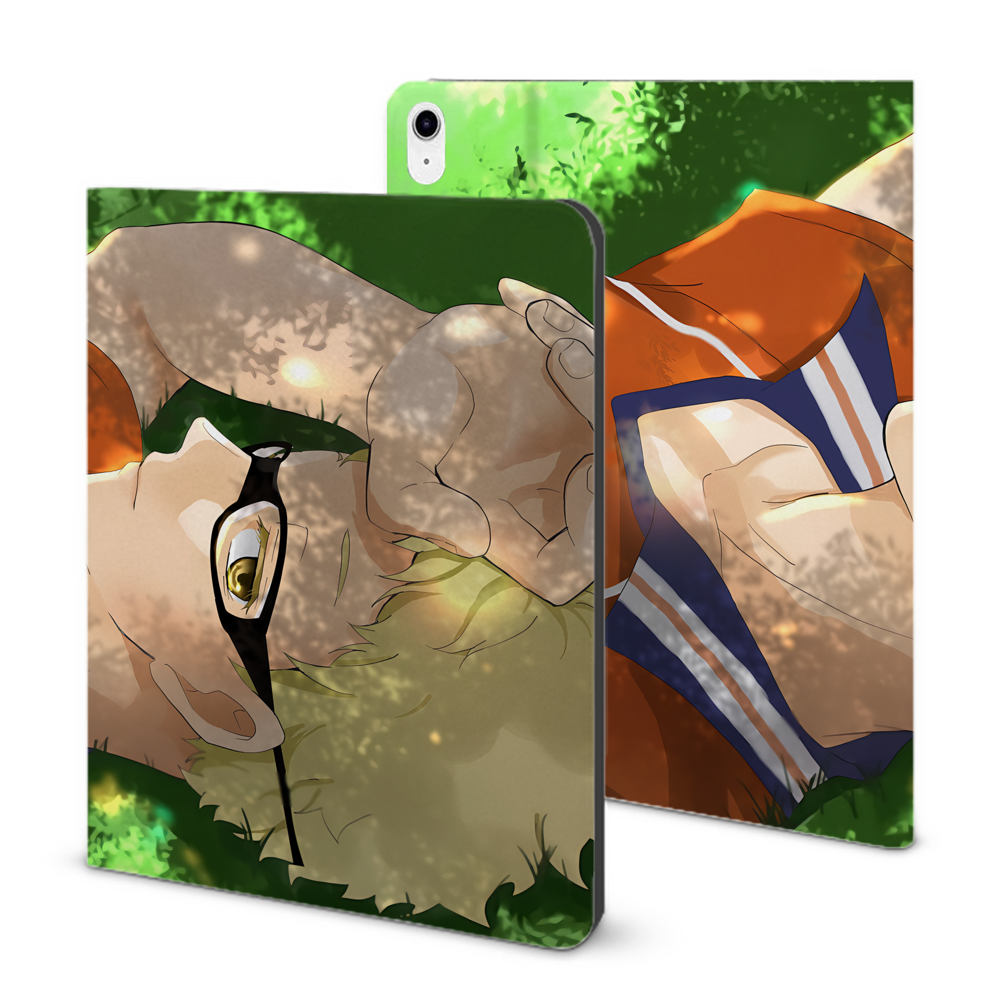 （画像用） ハイキュー!! Haikyu!! IPad ケース ブック型 PUレザー TPU 耐衝撃 軽量 薄型 ペン収納なし 全面保護 IPad 各モデル対応